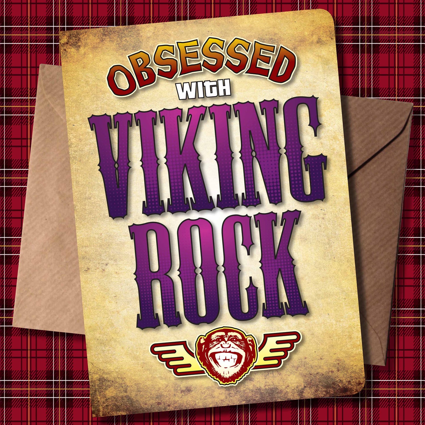 Viking Rock - Obsessed Art Poster + Birthday / Greetings Card