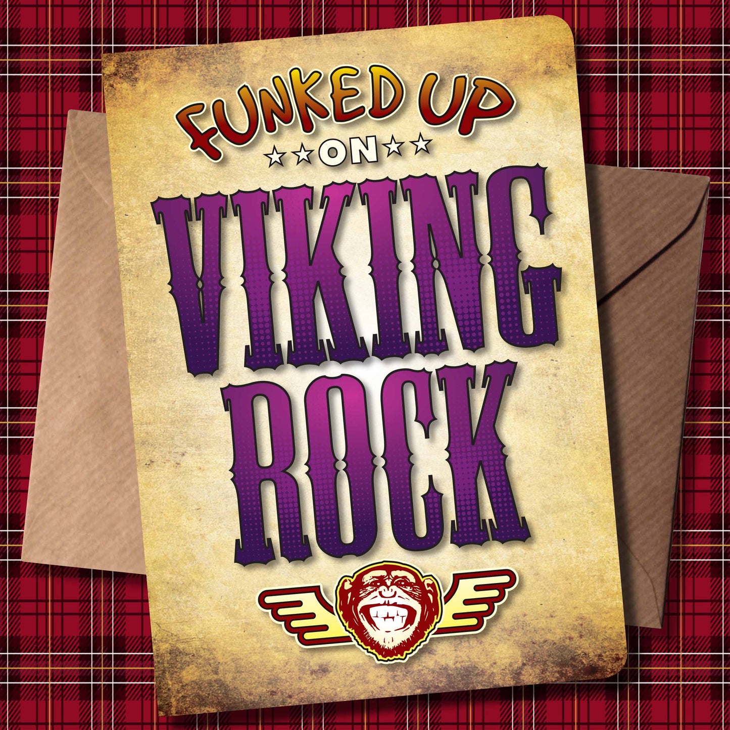 Viking Rock Art Print / Poster / Birthday Card / Greetings Card