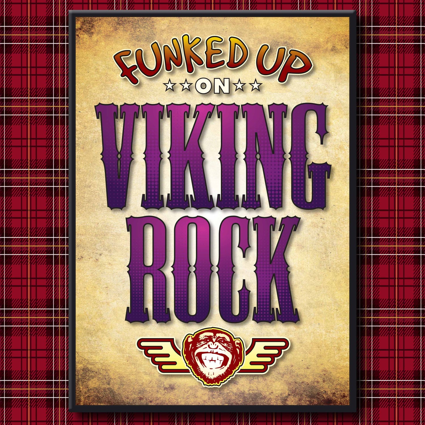 Viking Rock Art Print / Poster / Birthday Card / Greetings Card