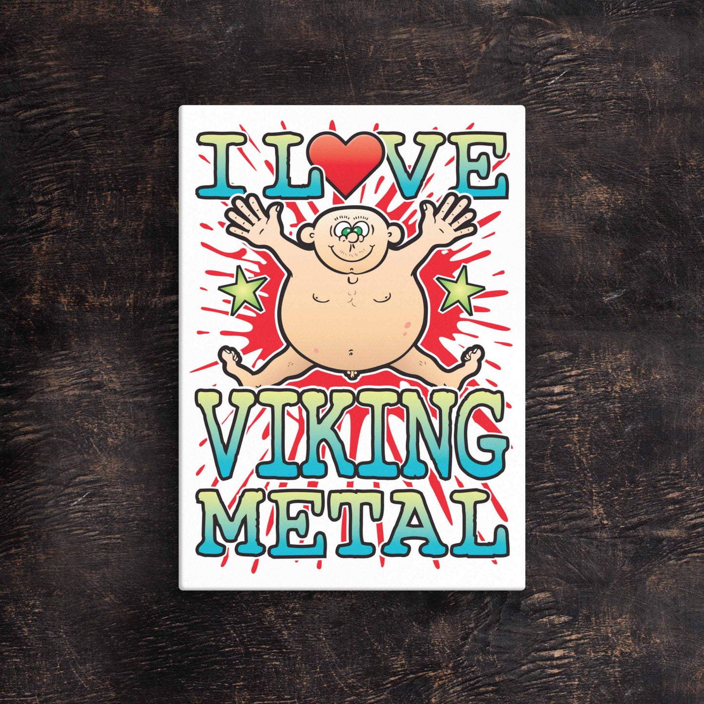 Viking Metal 51x71cm Canvas Print