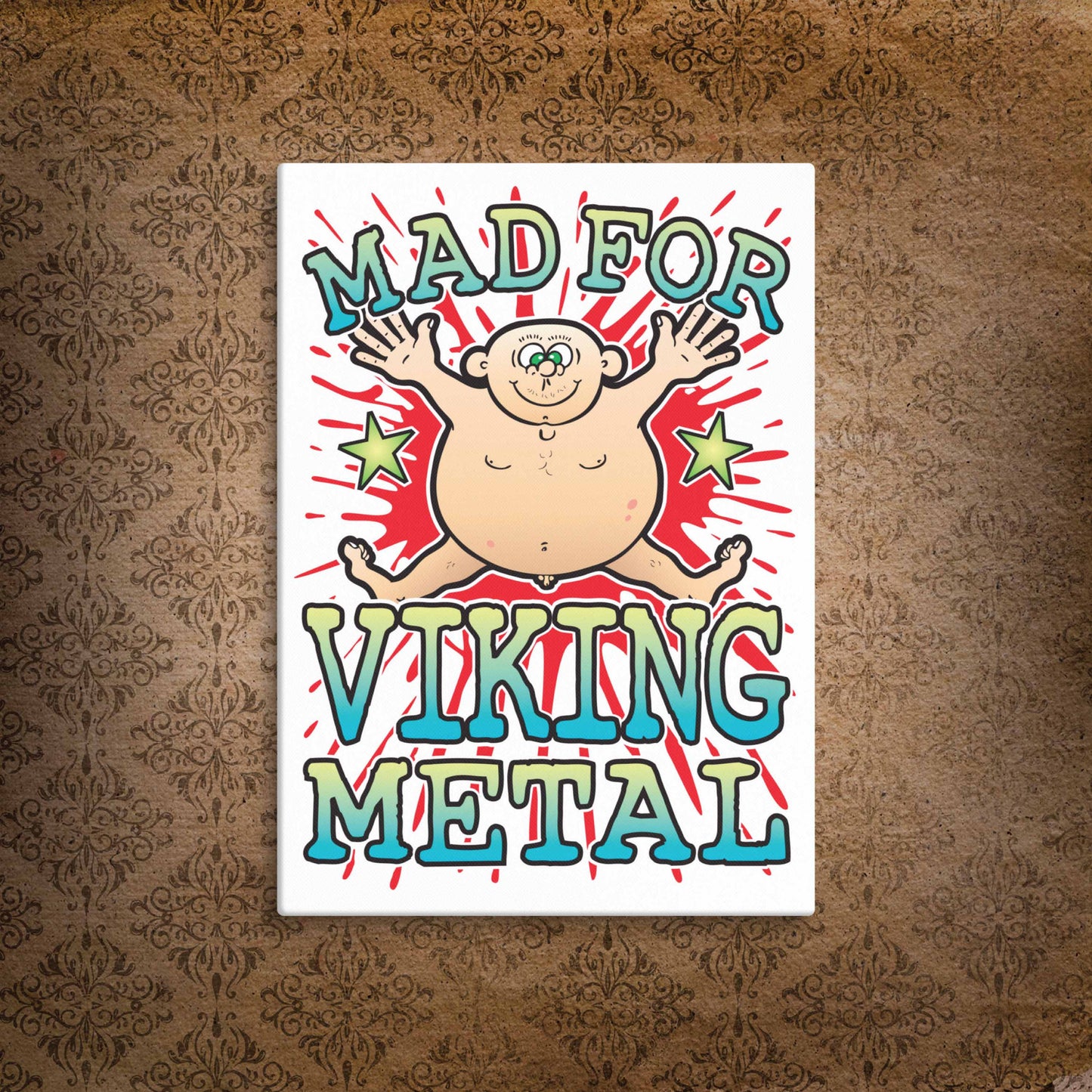 Viking Metal Canvas Print 30x40cm