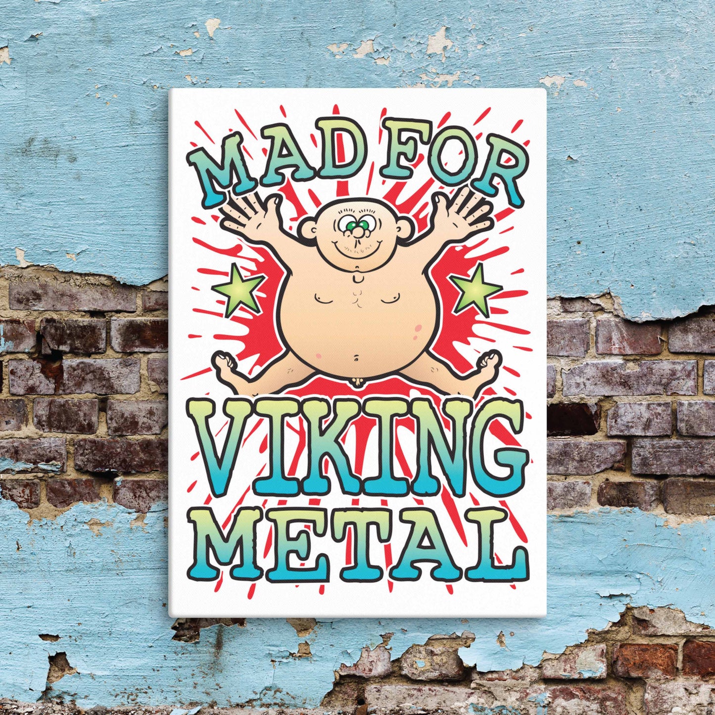 Viking Metal Canvas Print 30x40cm