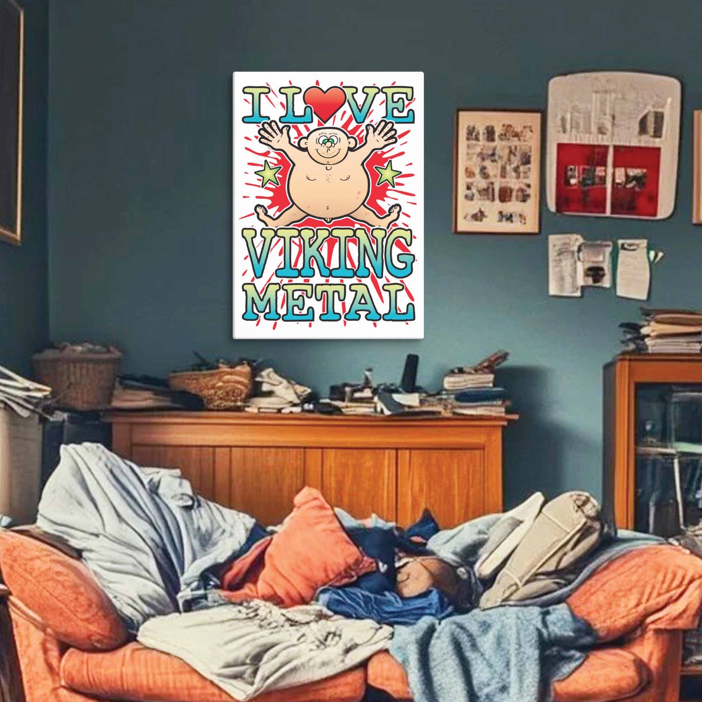 Viking Metal 51x71cm Canvas Print