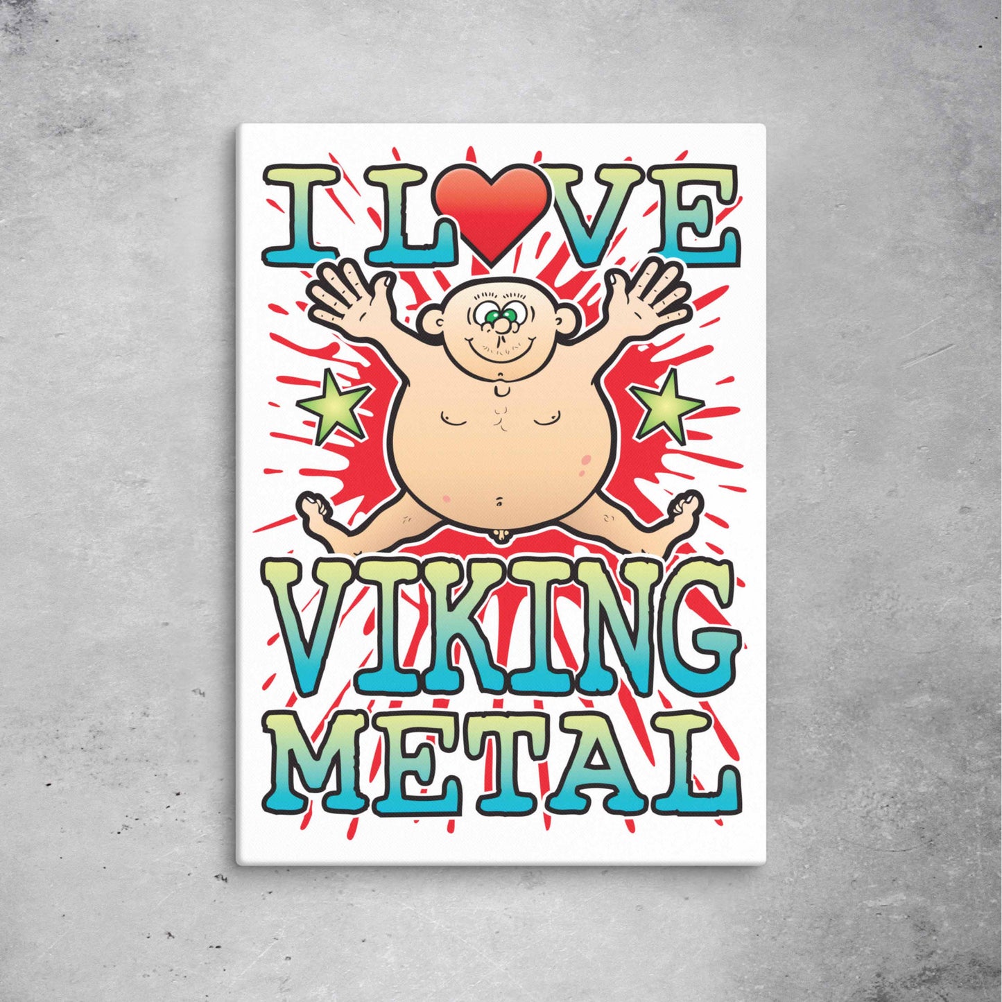 Viking Metal 51x71cm Canvas Print