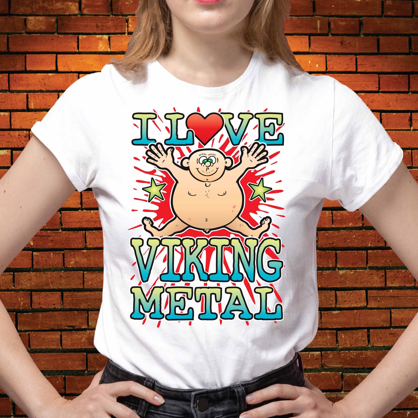 Viking Metal Cotton Love Music T-Shirt