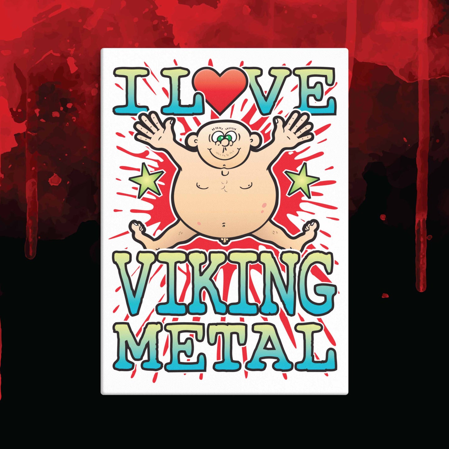 Viking Metal 51x71cm Canvas Print