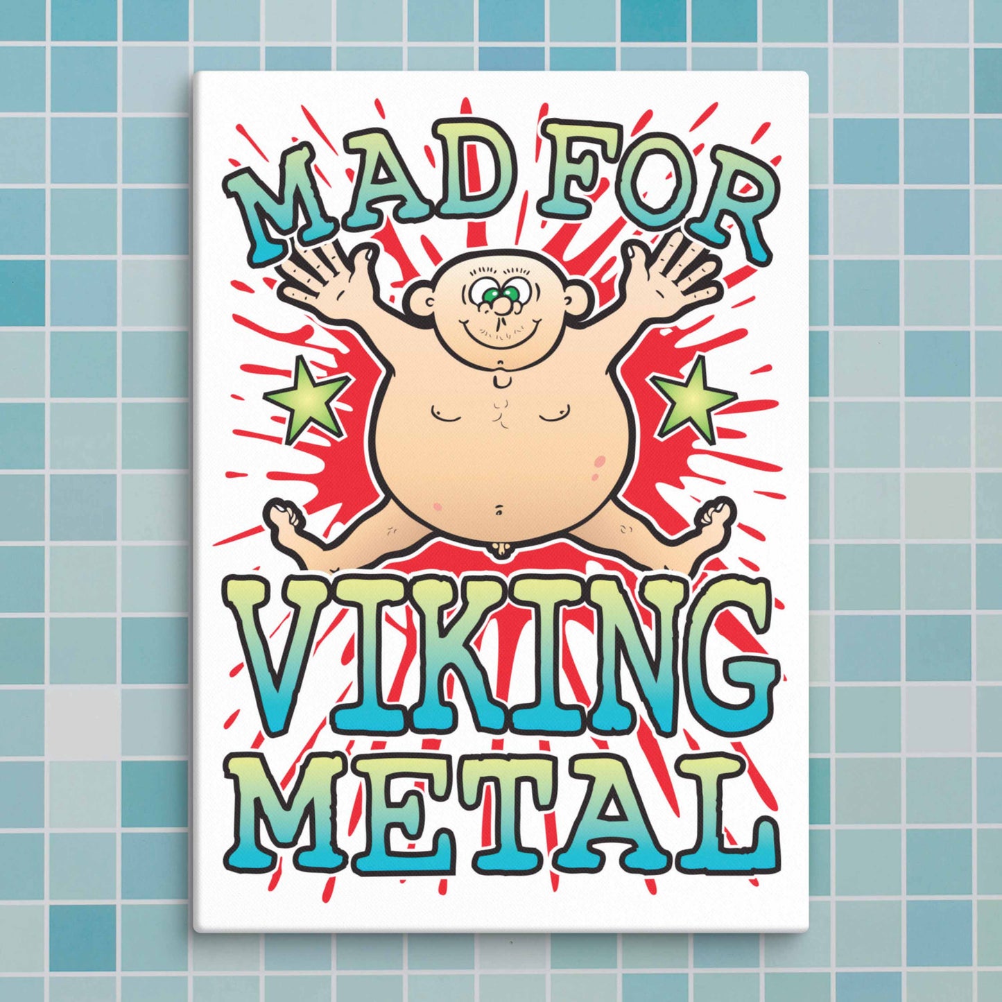 Viking Metal Canvas Print 30x40cm