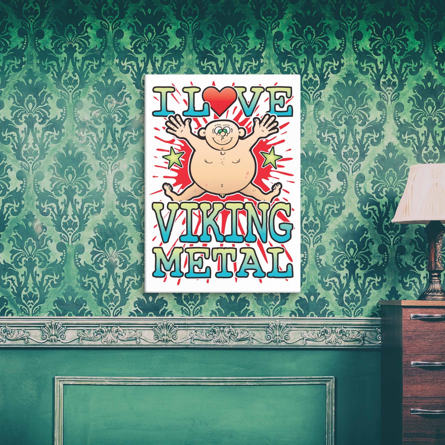 Viking Metal 51x71cm Canvas Print