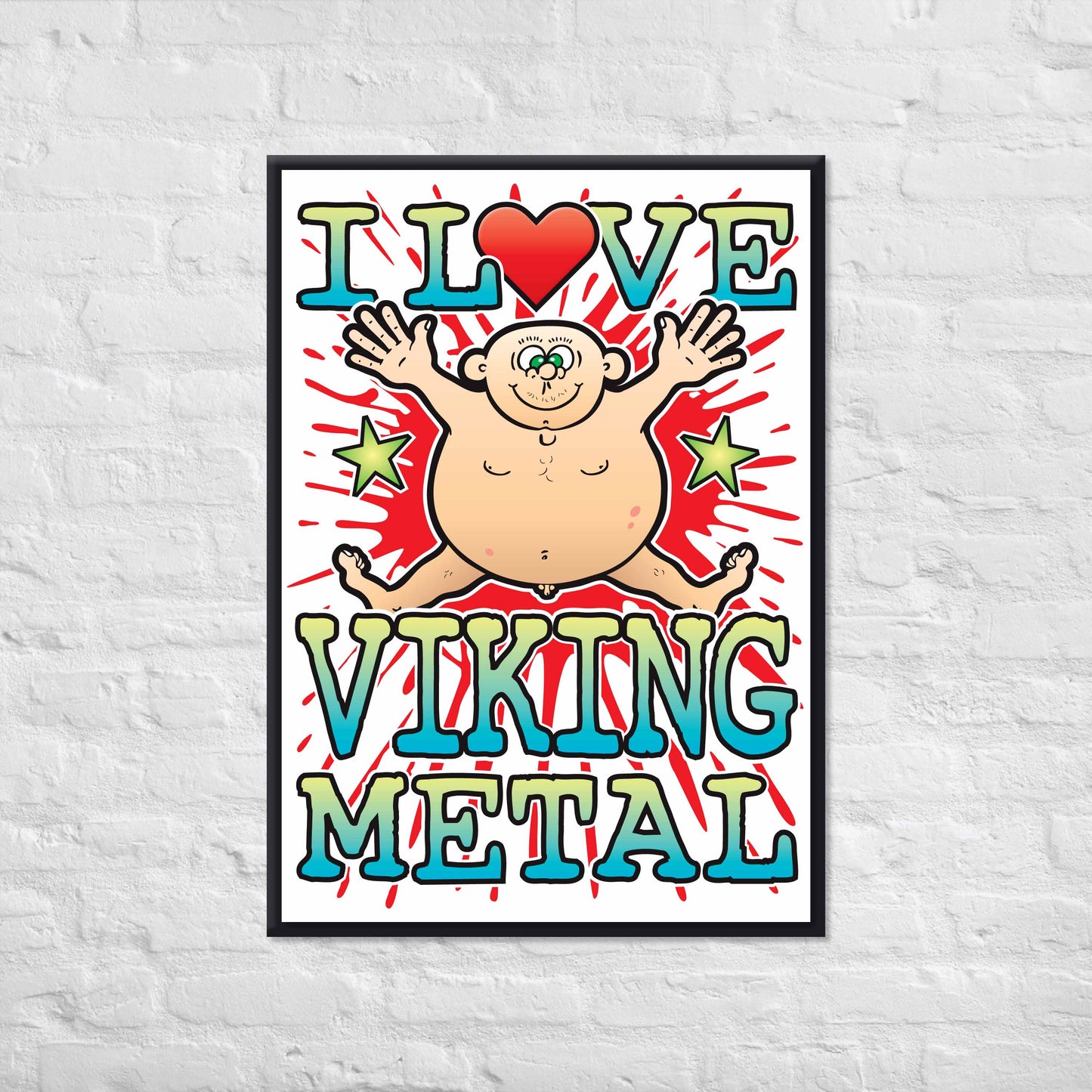 Viking Metal 50x70cm Wall Art / Love Music Poster