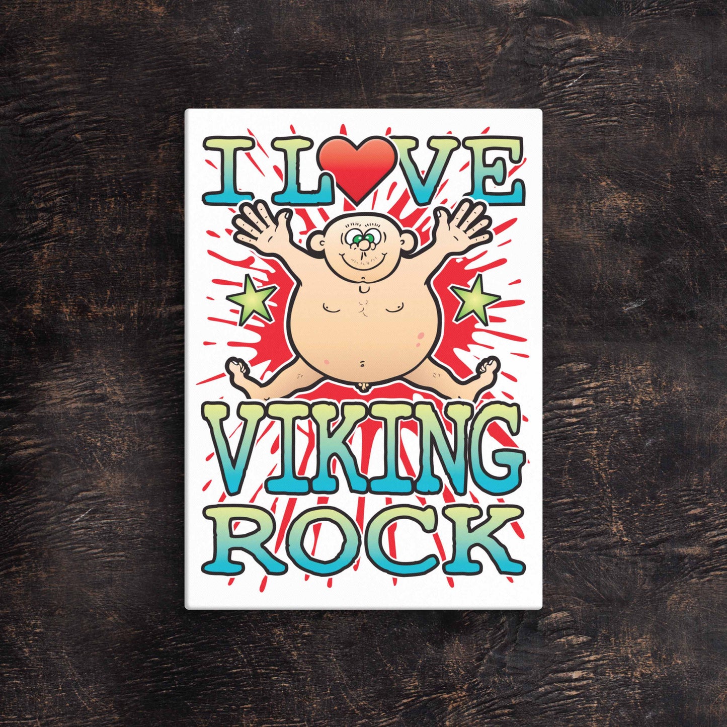 Viking Rock 51x71cm Canvas Print