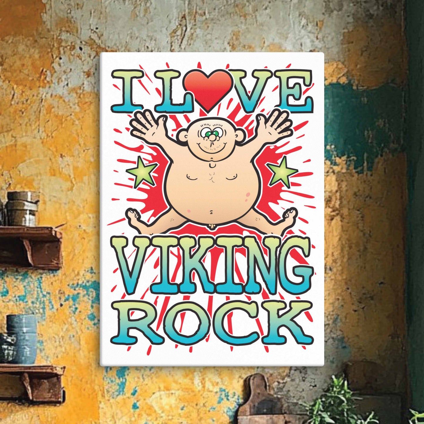 Viking Rock 51x71cm Canvas Print