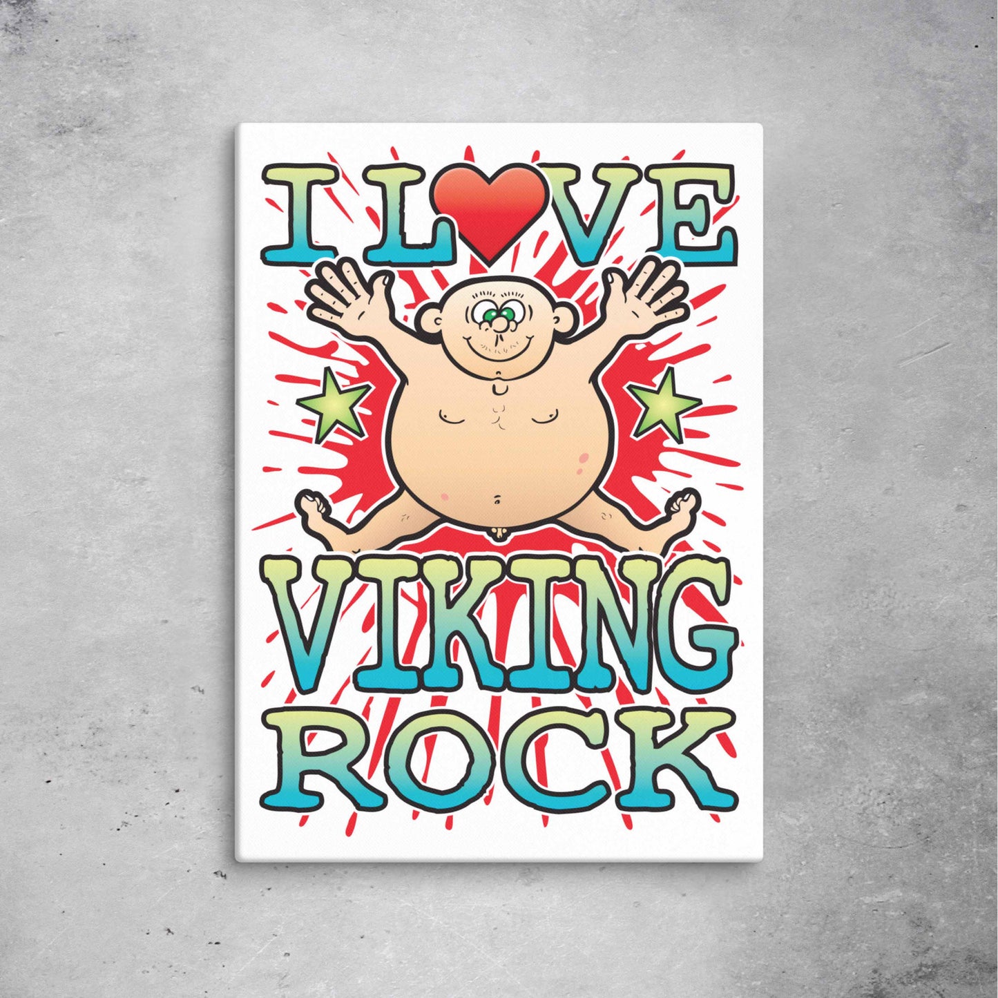 Viking Rock 51x71cm Canvas Print