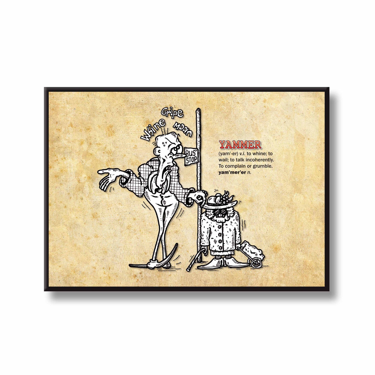 Yammer Cartoon Art Print