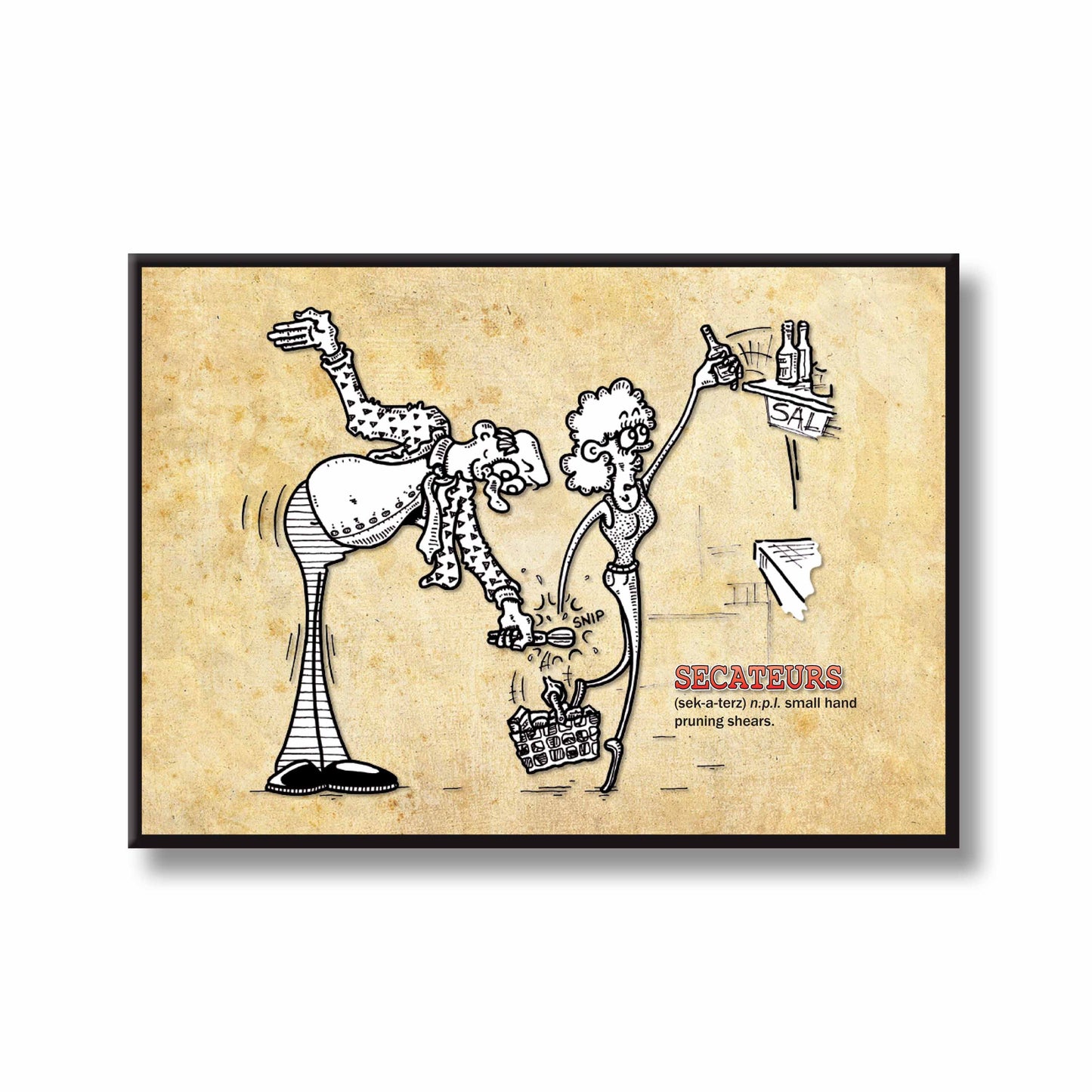 Secateurs Cartoon Art Print