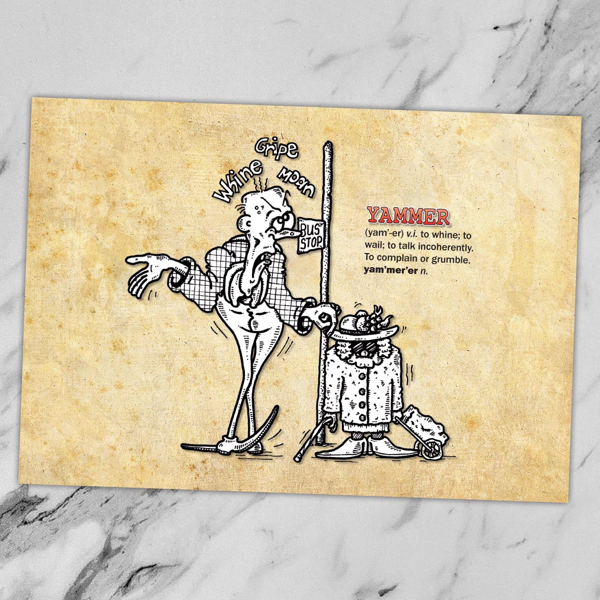 Yammer Cartoon Art Print