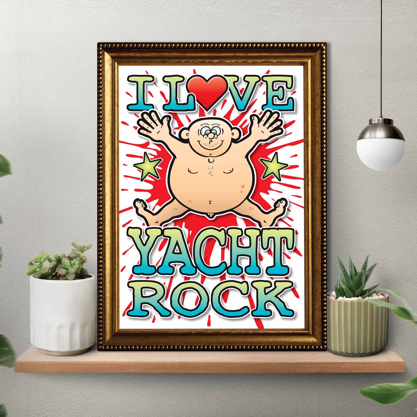 Yacht Rock Art Print / Love Music Poster / Wall Décor / Rock Guru