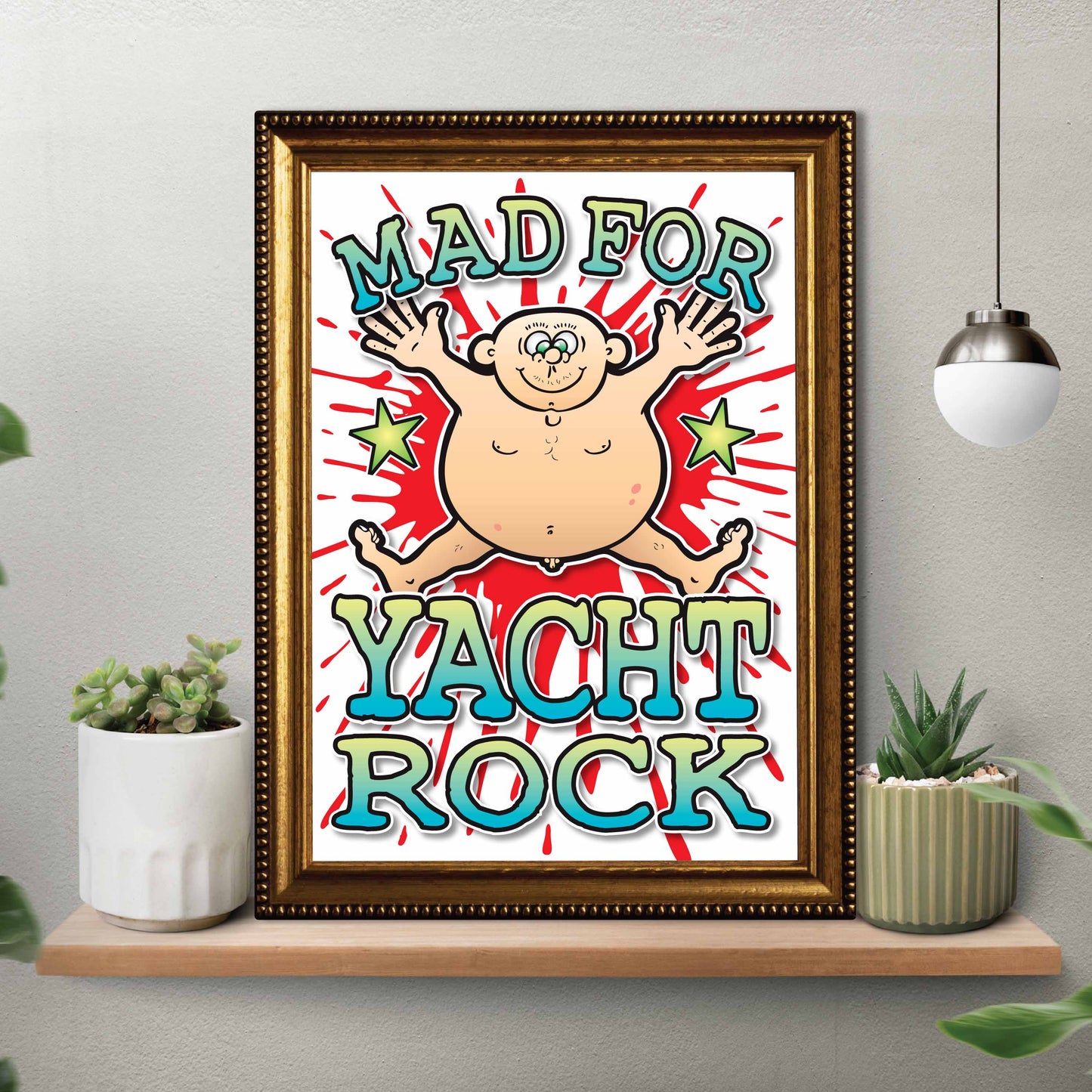 Yacht Rock Art Print / Mad For Music Poster / Wall Décor