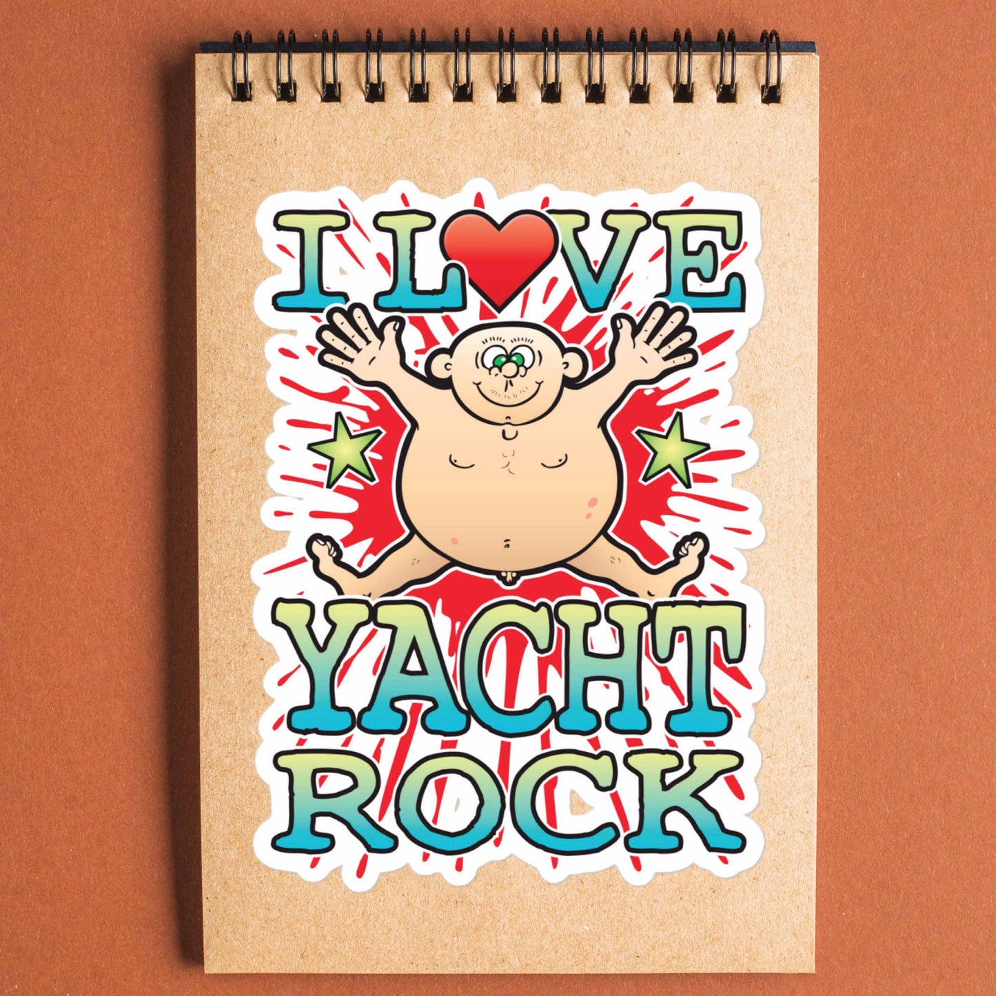 Yacht Rock Vinyl Kiss-Cut Sticker / 14 x 10cm