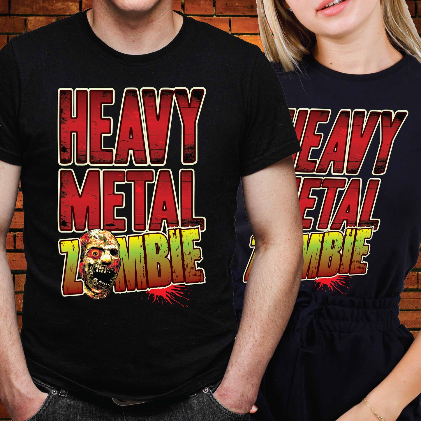 Heavy Metal Zombie Cotton T-Shirt