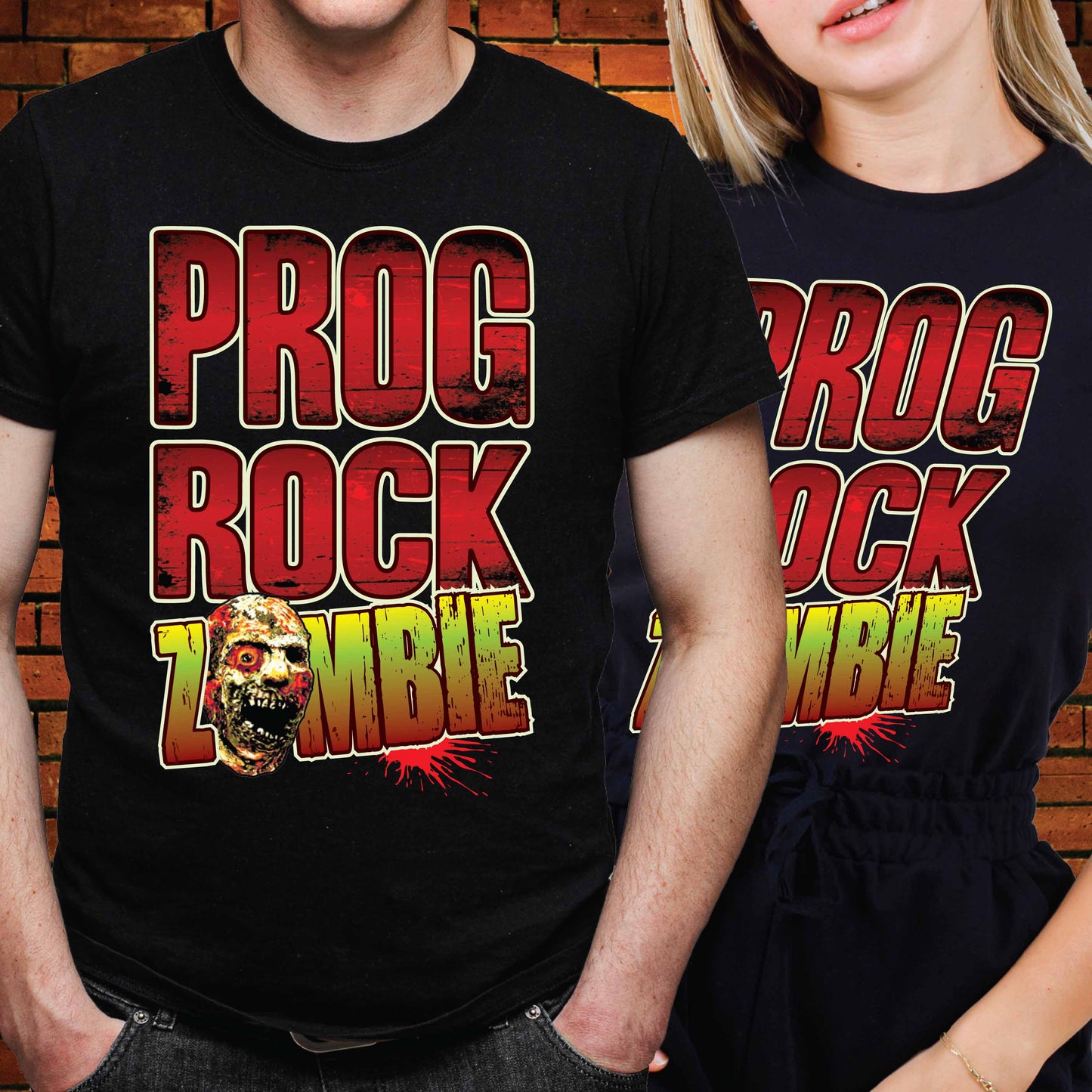 Prog Rock Zombie Cotton T-Shirt
