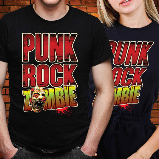 Punk Rock Zombie Cotton T-Shirt