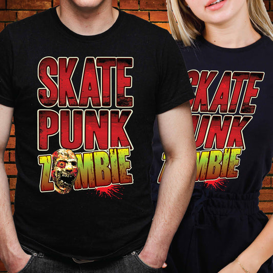 Skate Punk Zombie Cotton T-Shirt