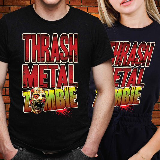 Thrash Metal Zombie Cotton T-Shirt