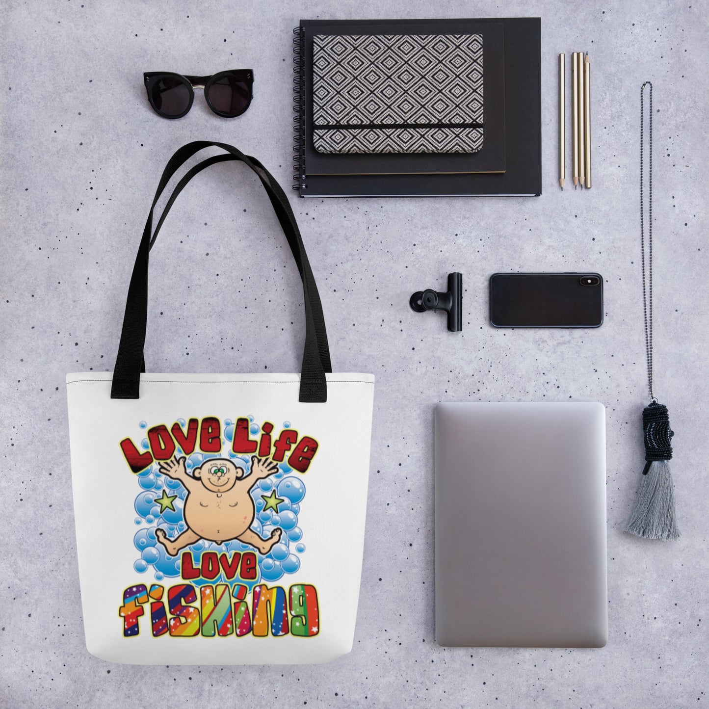 Love Fishing Tote Bag