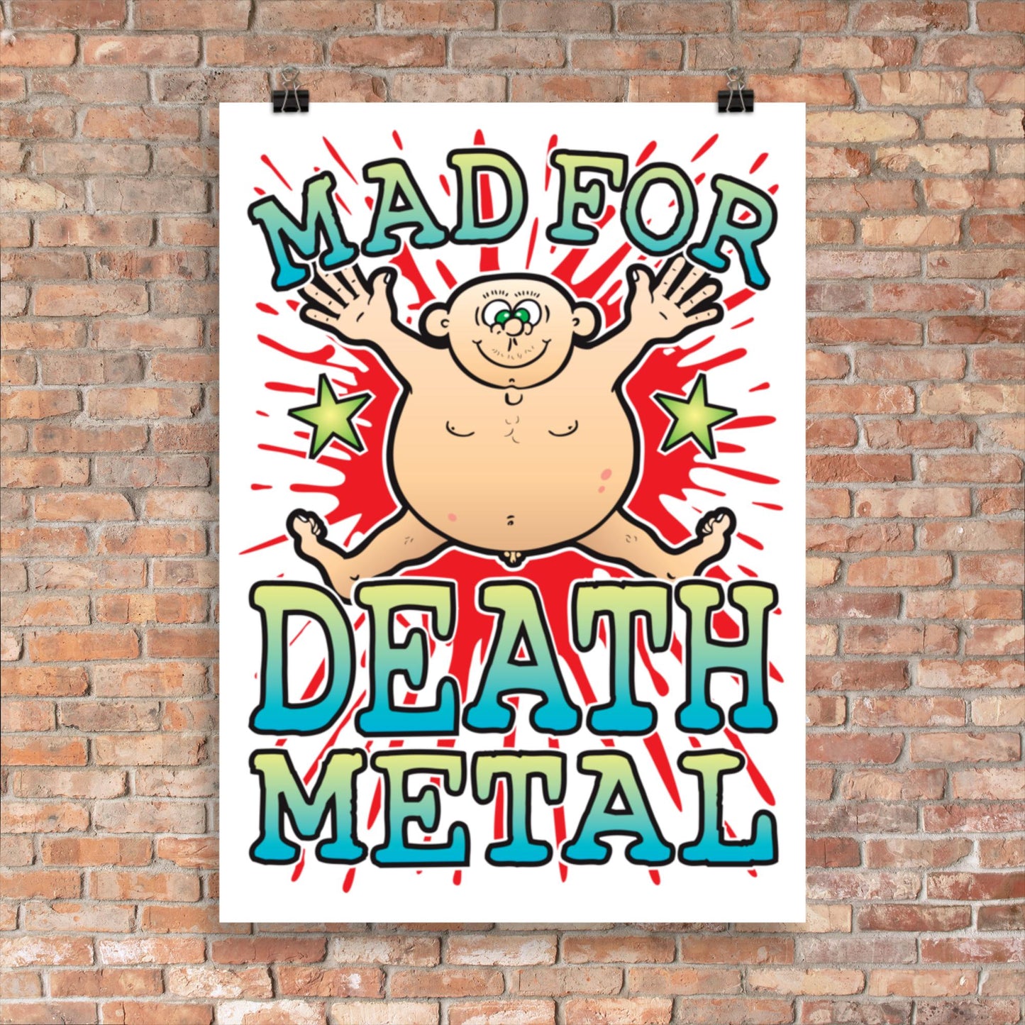 Death Metal 50x70cm Wall Art / Mad For Music Poster