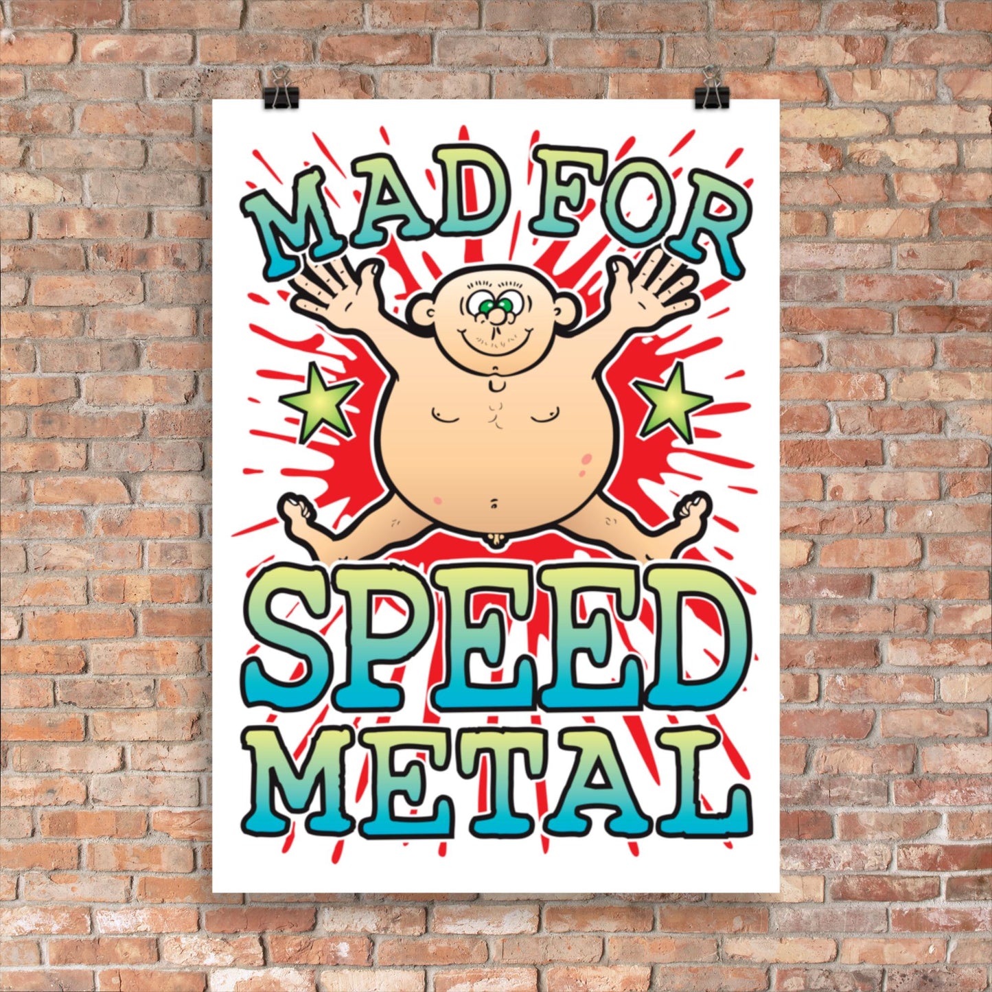 Speed Metal 50x70cm Wall Art / Mad For Music Poster