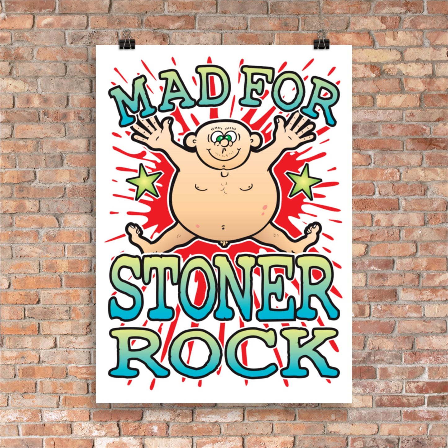 Stoner Rock 50x70cm Wall Art / Mad For Music Poster