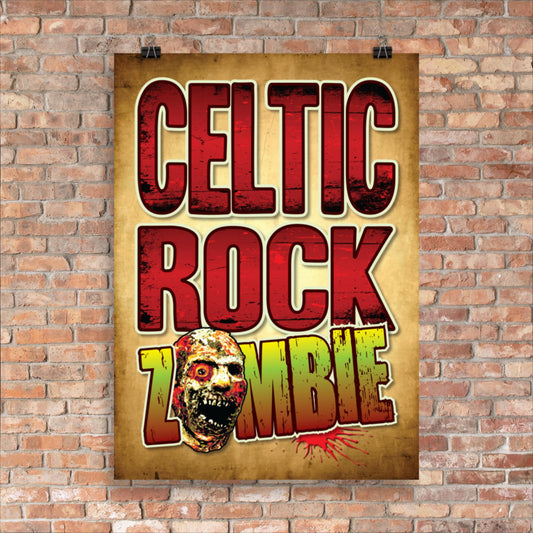 Celtic Rock Zombie Poster 50 x 70cm