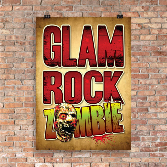 Glam Rock Zombie Poster 50 x 70cm