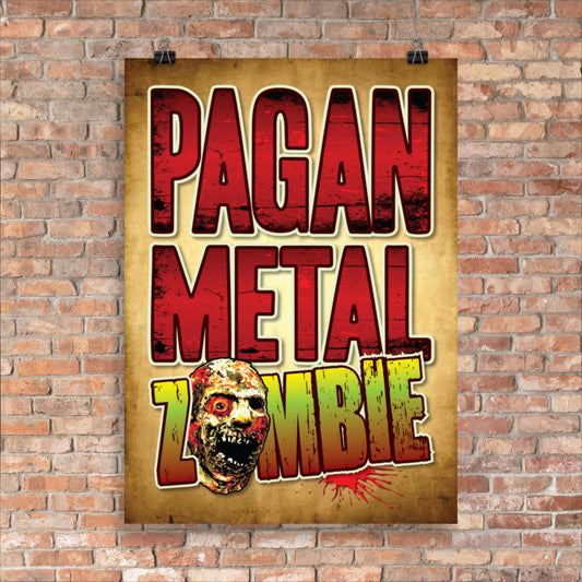 Pagan Metal Zombie Poster 50 x 70cm