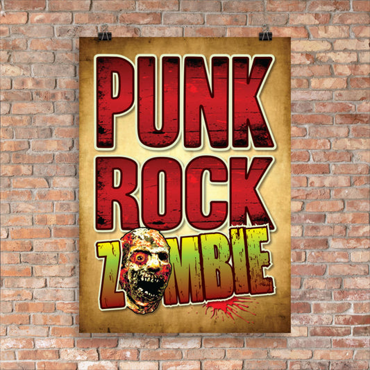 Punk Rock Zombie Poster 50 x 70cm