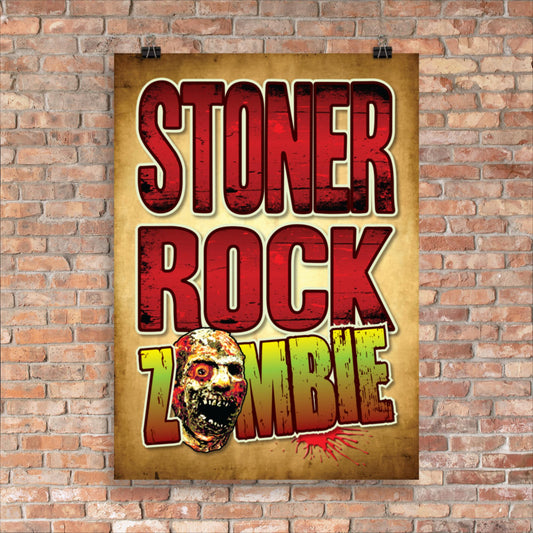 Stoner Rock Zombie Poster 50 x 70cm
