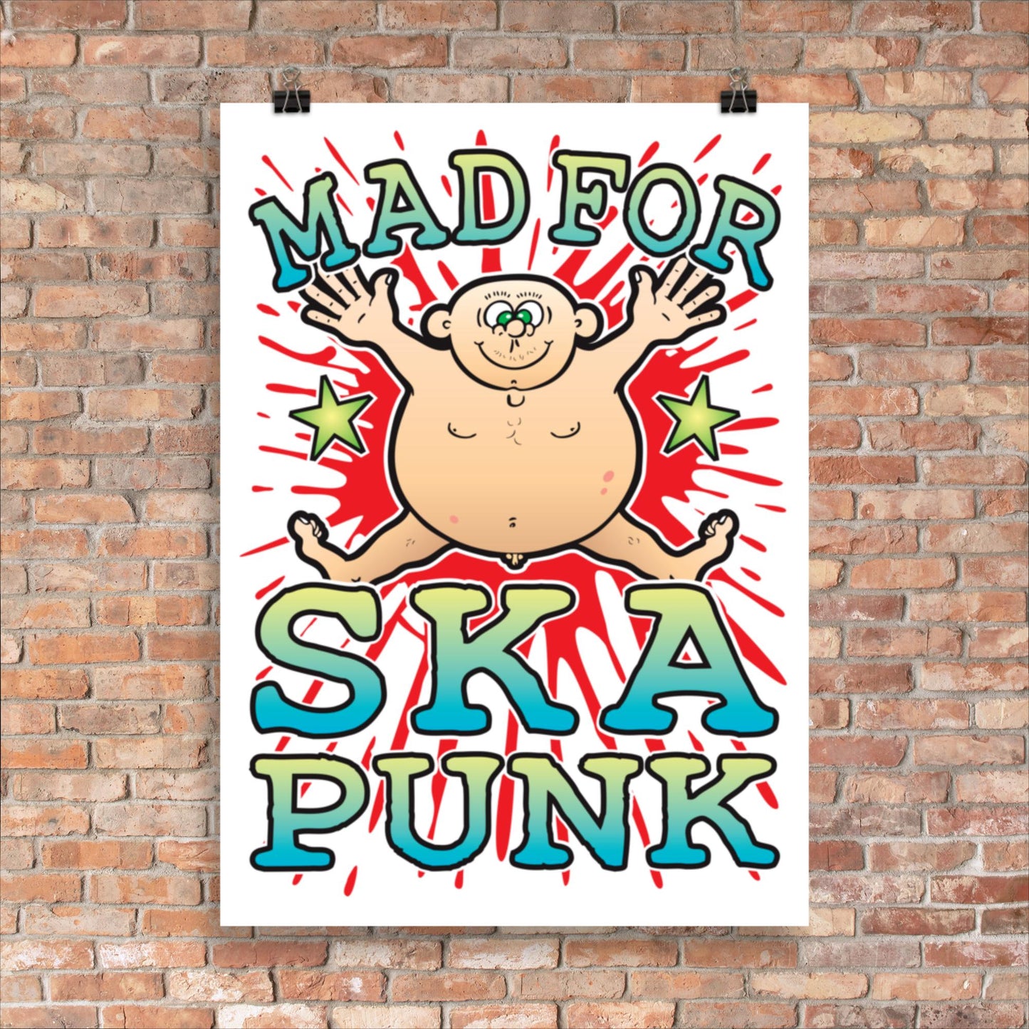 Ska Punk 50x70cm Wall Art / Mad For Music Poster