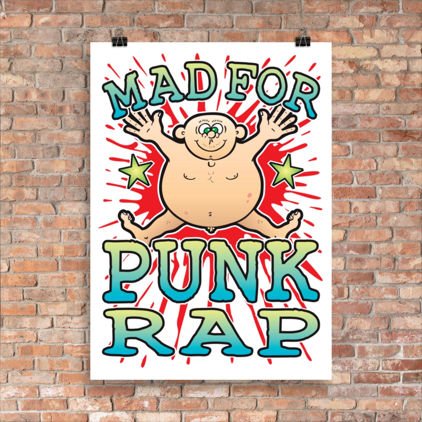 Punk Rap 50x70cm Wall Art / Mad For Music Poster
