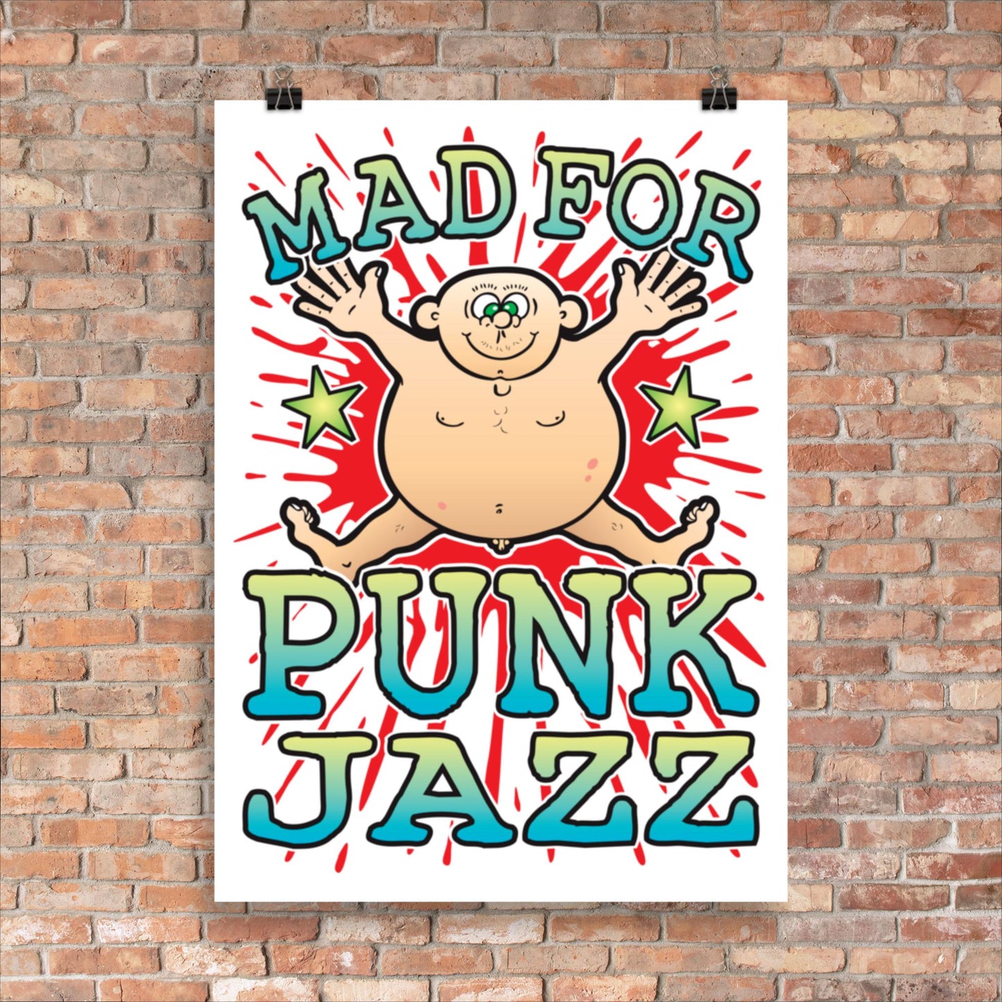 Punk Jazz 50x70cm Wall Art / Mad For Music Poster