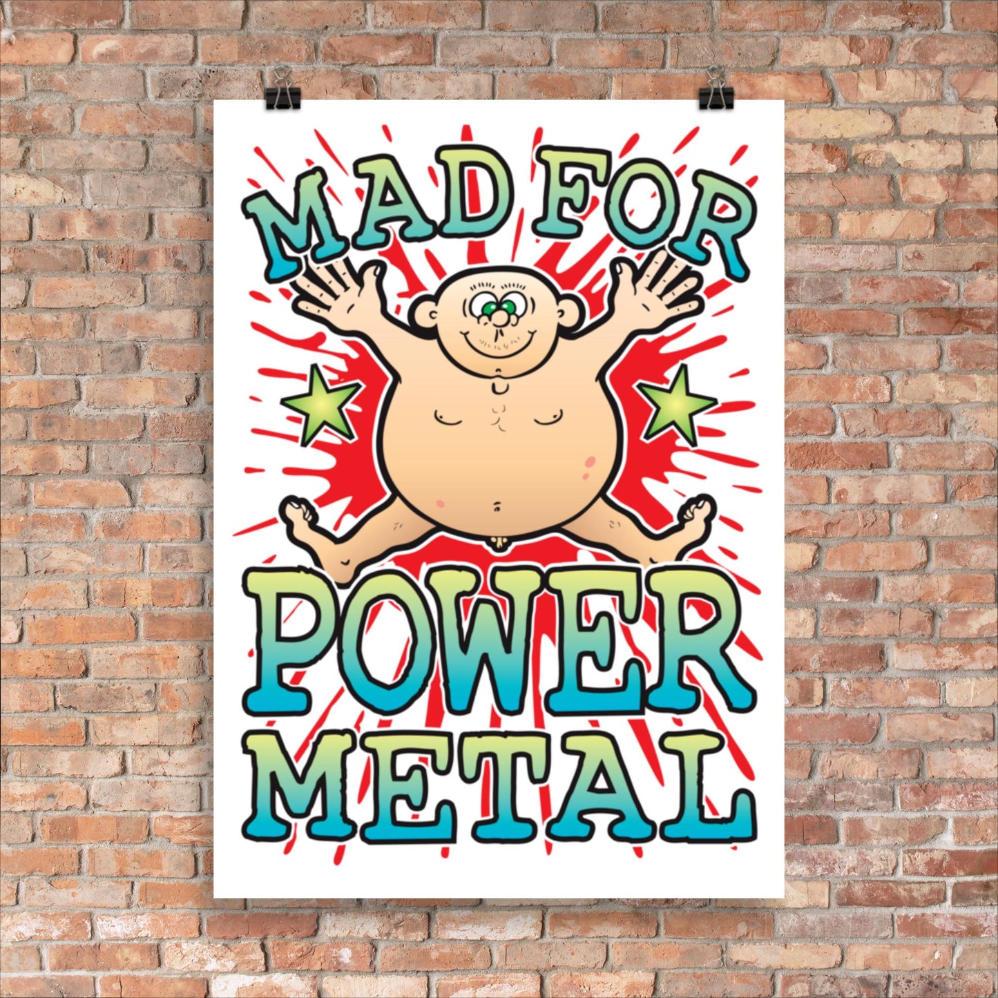 Power Metal 50x70cm Wall Art / Mad For Music Poster