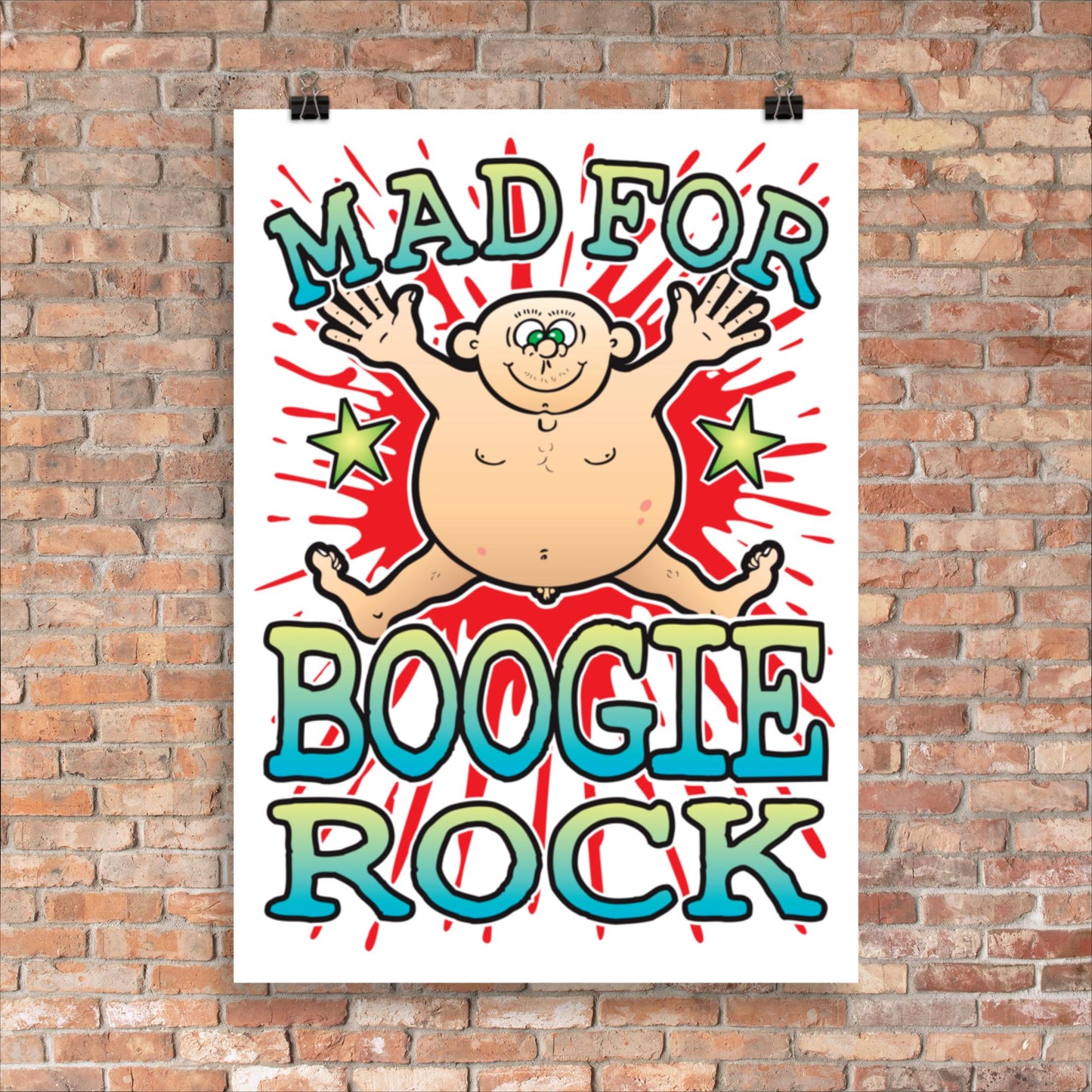 Boogie Rock 50x70cm Wall Art / Mad For Music Poster