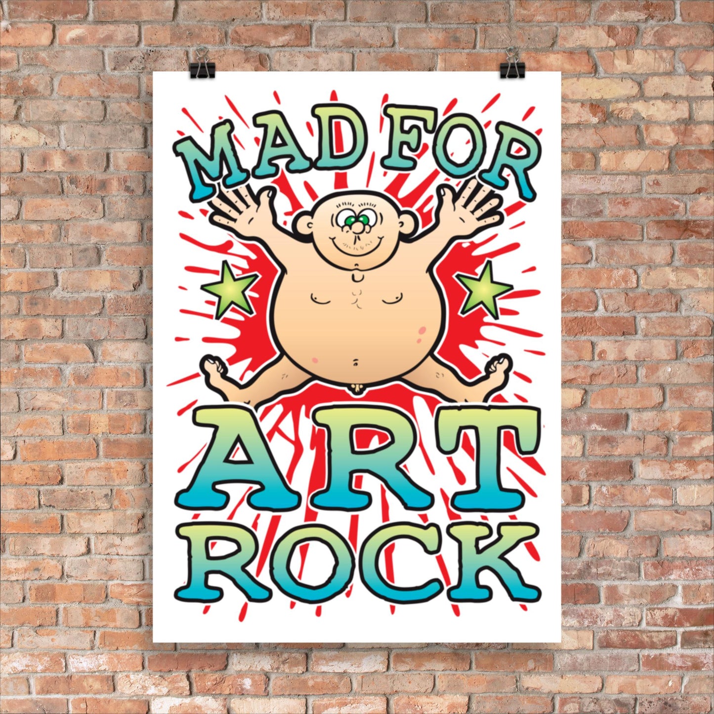 Art Rock 50x70cm Wall Art / Mad For Music Poster