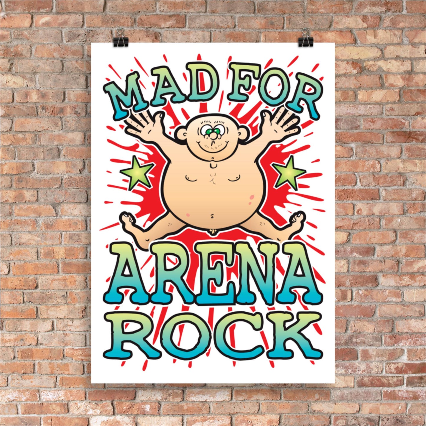Arena Rock 50x70cm Wall Art / Mad For Music Poster