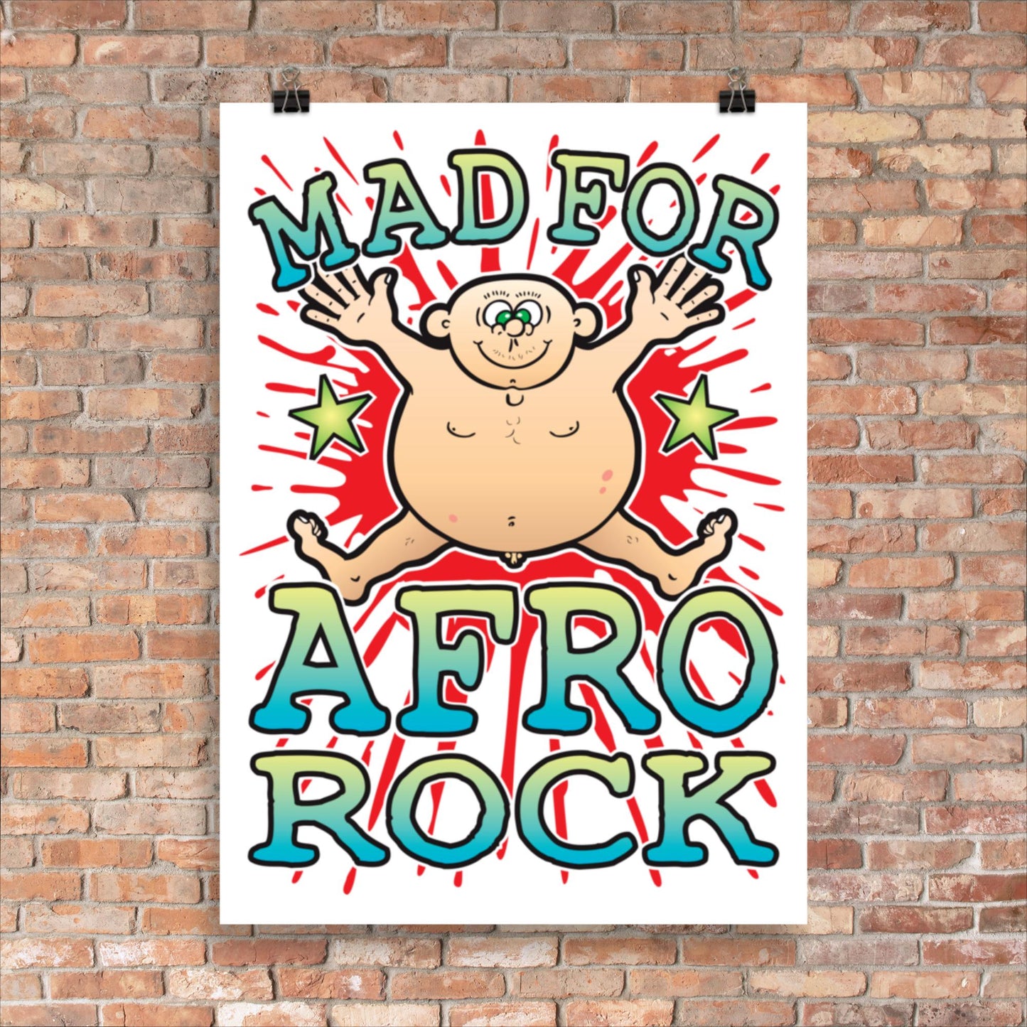 Afro Rock 50x70cm Wall Art / Mad For Music Poster
