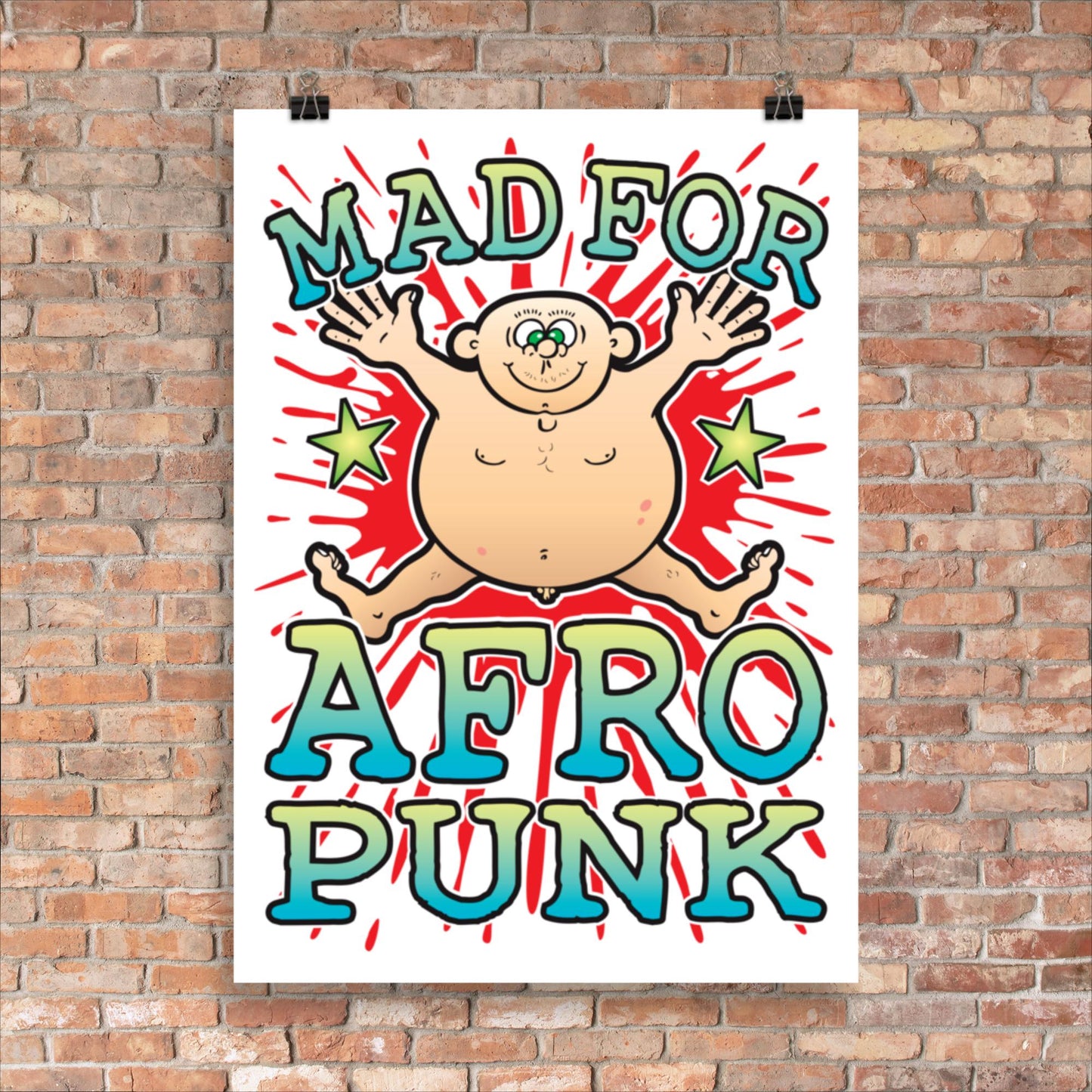 Afro Punk 50x70cm Wall Art / Mad For Music Poster