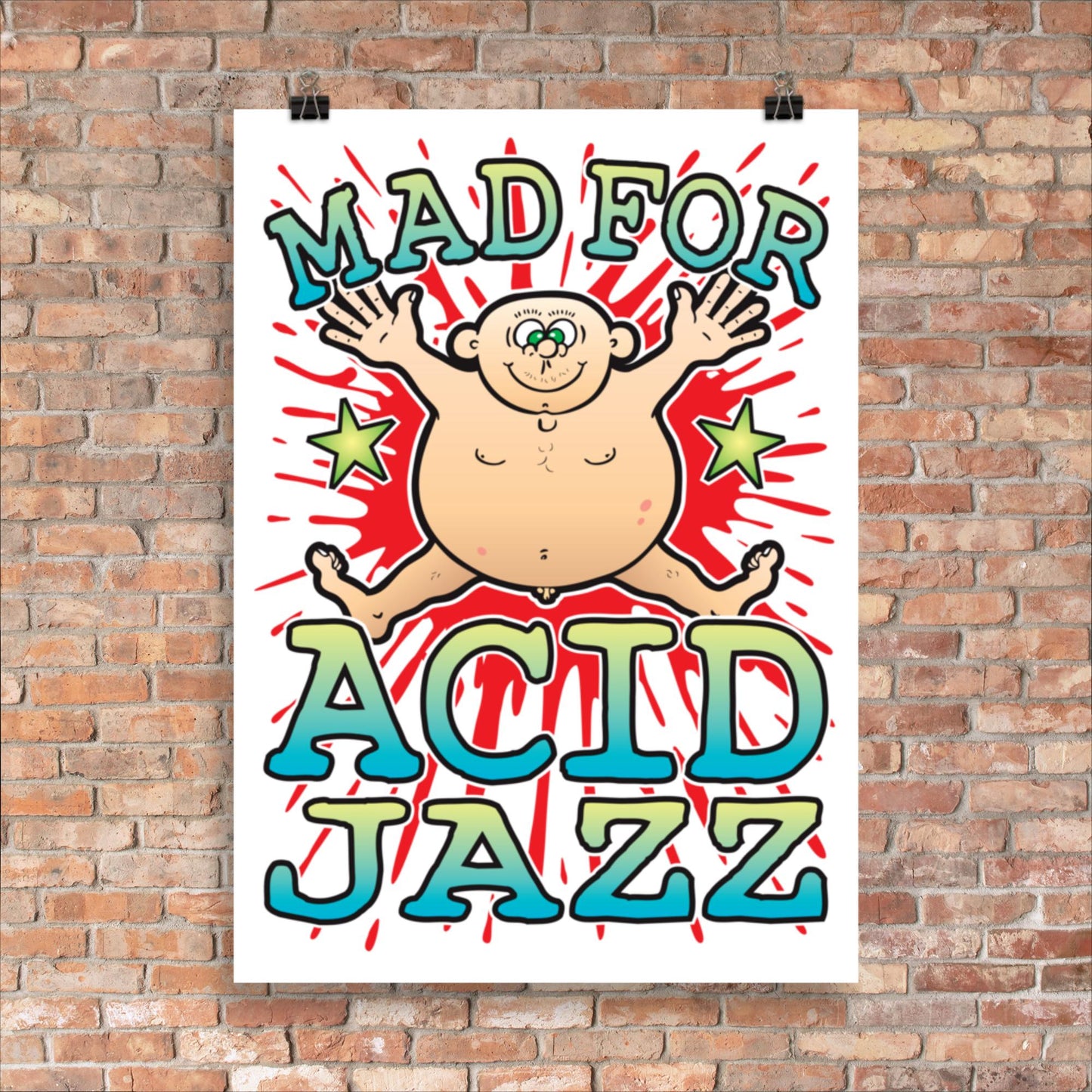 Acid Jazz 50x70cm Wall Art / Mad For Music Poster