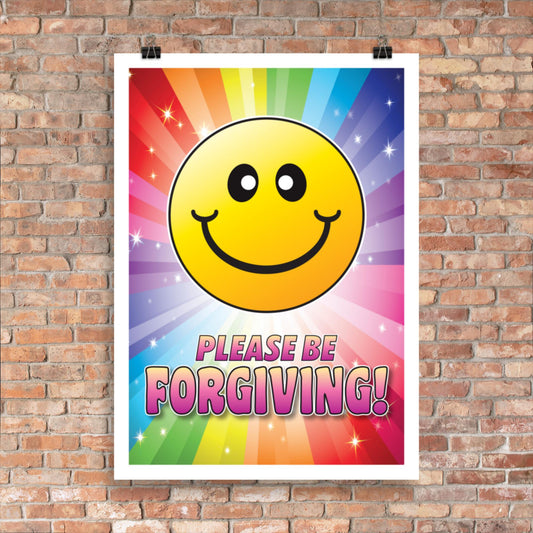 Please Be Forgiving Inspirational Wall Art