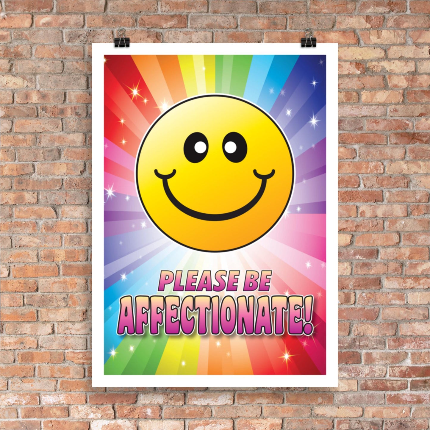 Please Be Affectionate Inspirational Wall Art