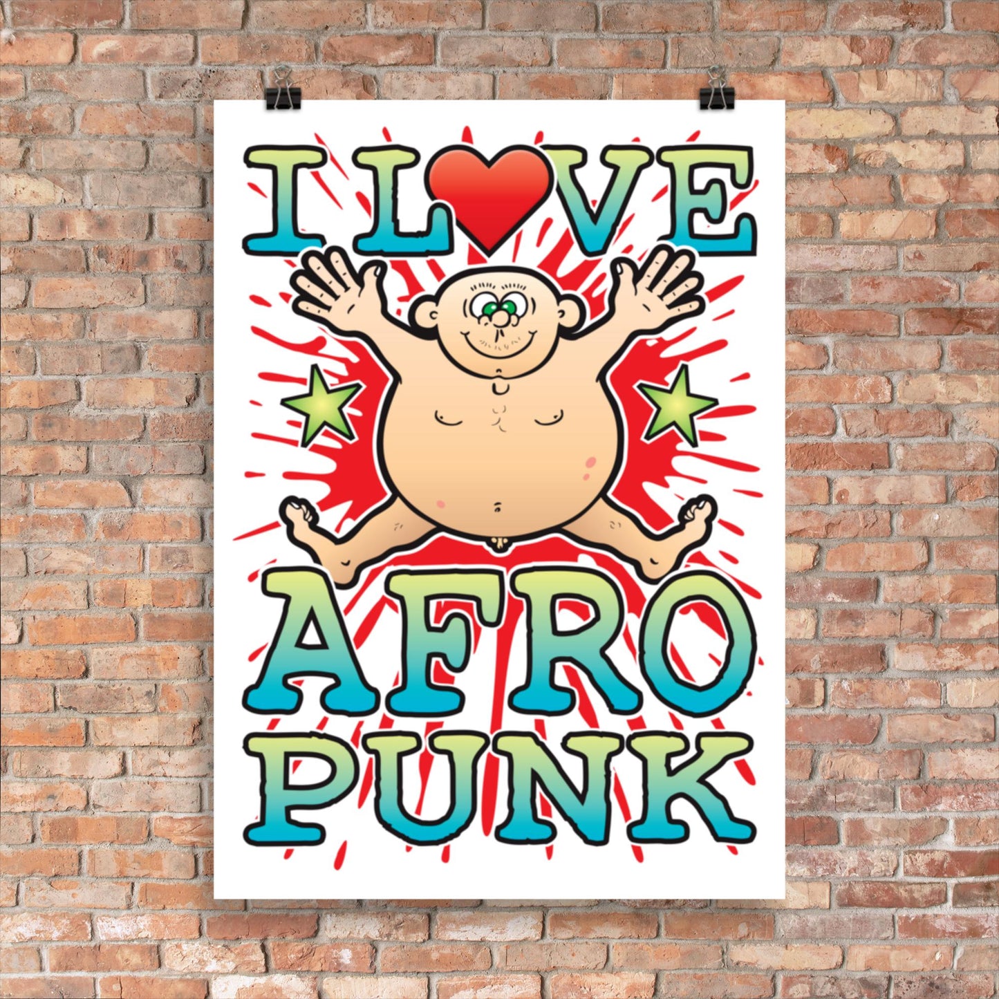 Afro Punk 50x70cm Wall Art / Love Music Poster