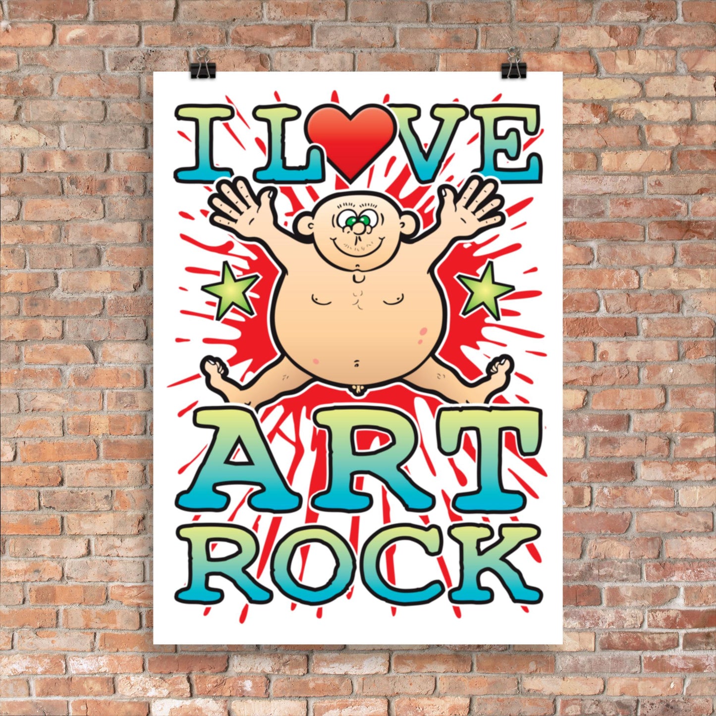 Art Rock 50x70cm Wall Art / Love Music Poster